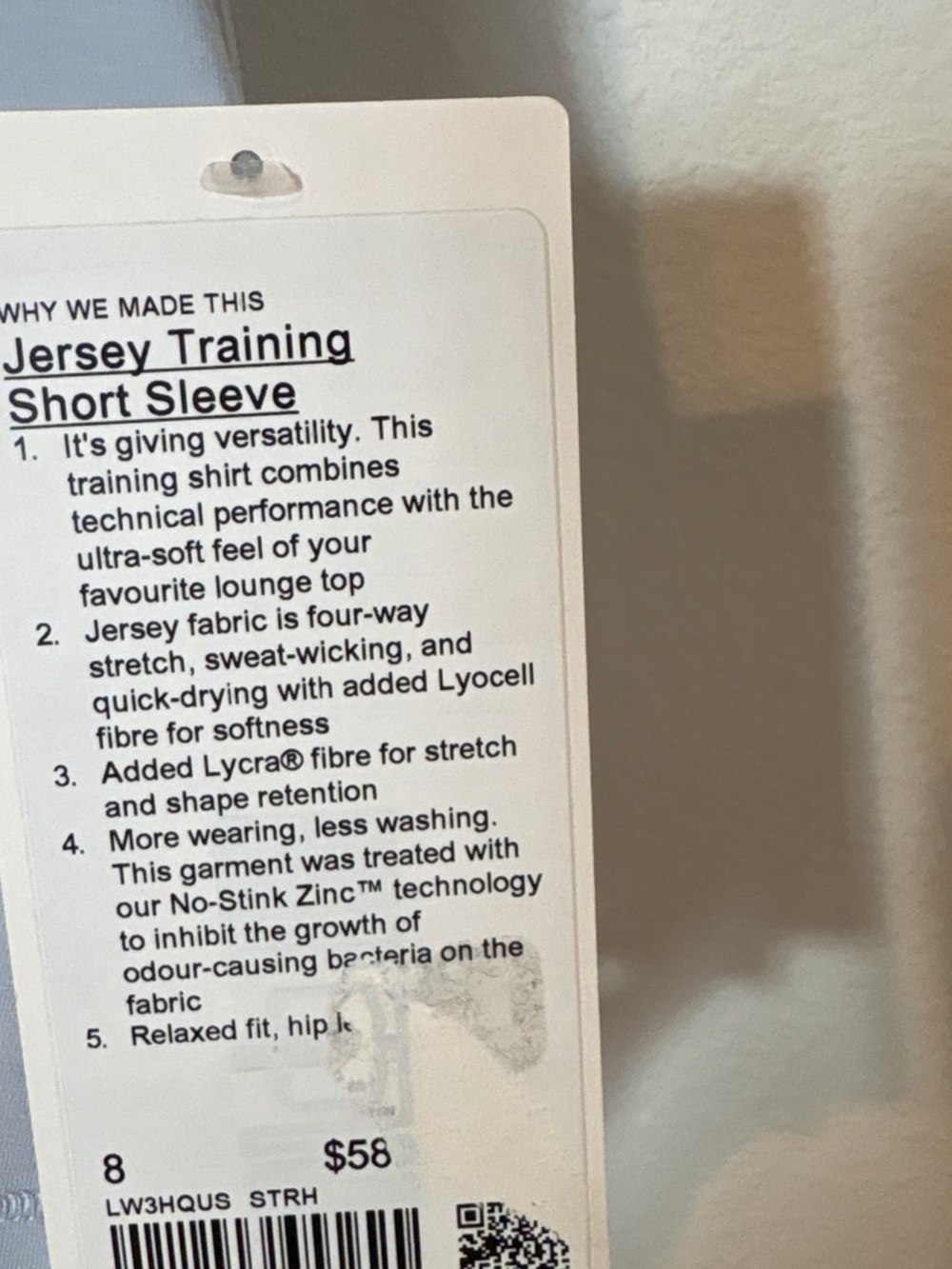 lululemon athletica Pale Blue Jersey Training Short Sleeve - Picture 3 of 5